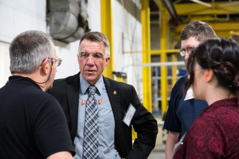 Governor visits Long Falls Paperboard